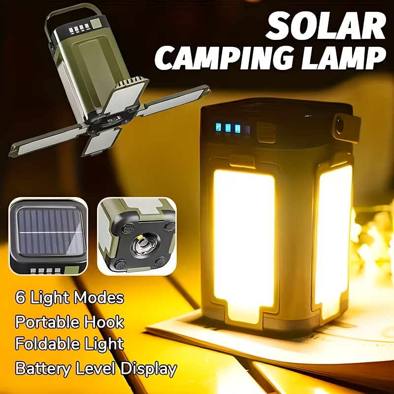 Outdoor Power Bank - Солнечный портативный кемпинговый фонарь с зарядкой