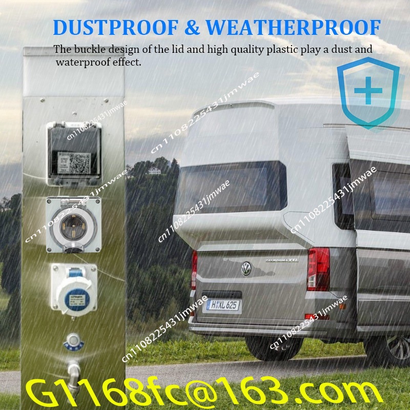 Outdoor Power Inlet Box - Водонепроницаемый пластиковый бокс для подключения генератора