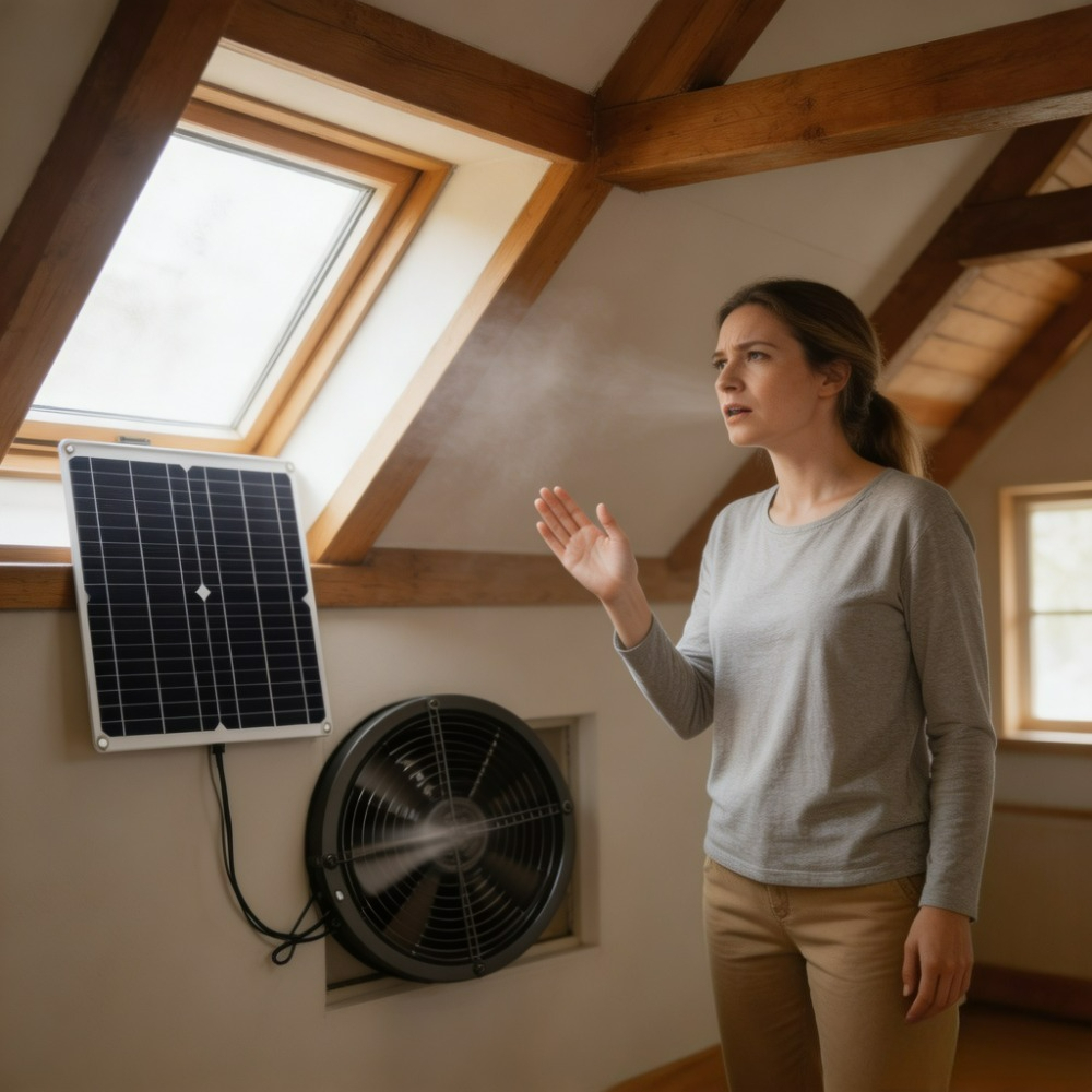 Outdoor Power Vent - Комплект вентиляционного вентилятора с солнечным питанием