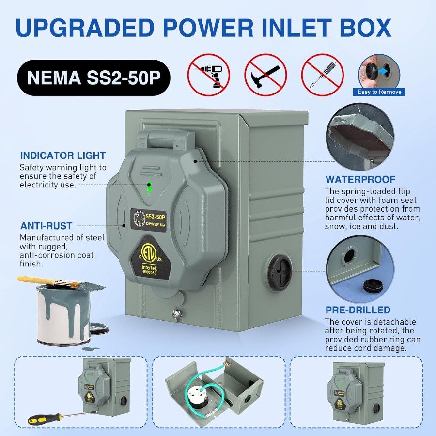 Удлинитель генератора для тяже – обзор и цена Outdoor Power Inlet Box