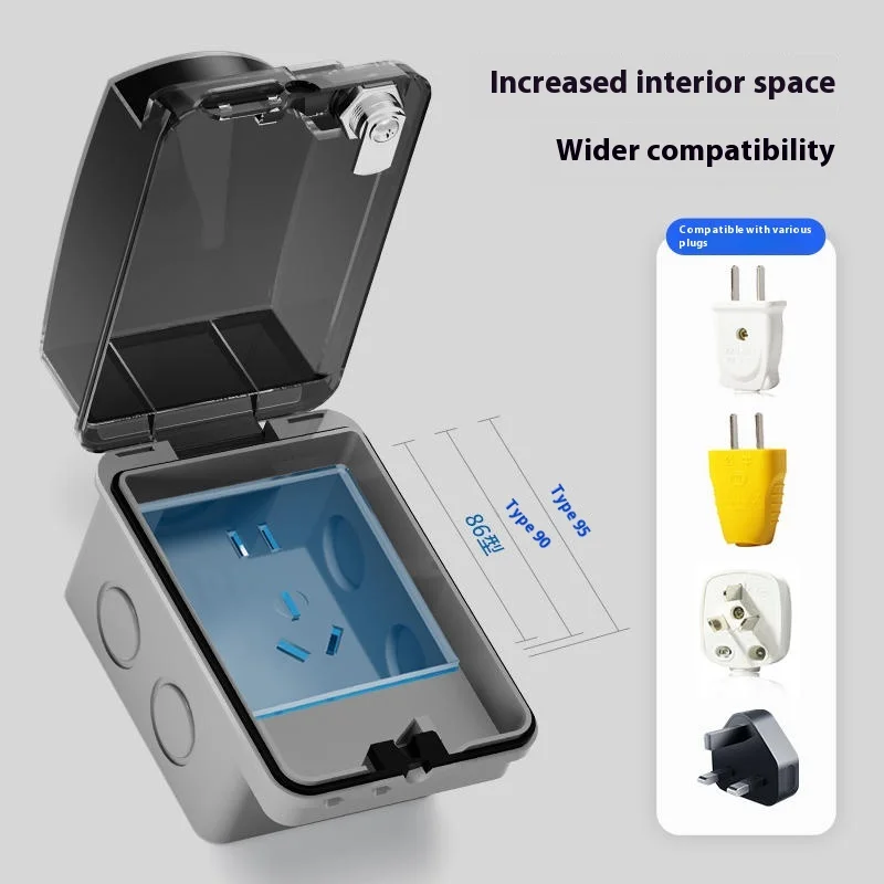 Уличный водонепроницаемый корп – обзор и цена Outdoor Power Socket With Lock
