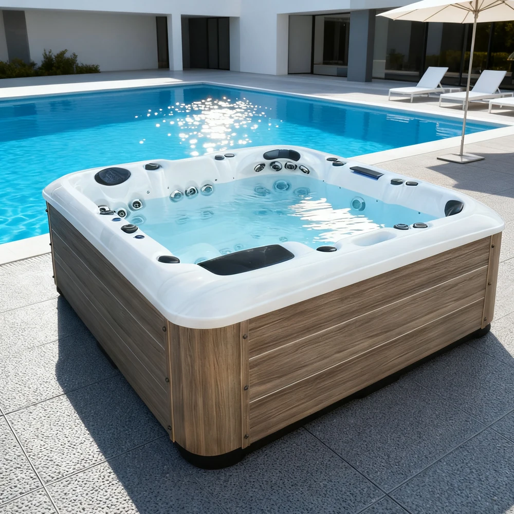 Спа-бассейн Sunrans из акрила  – обзор и цена Outdoor Power For Hot Tub