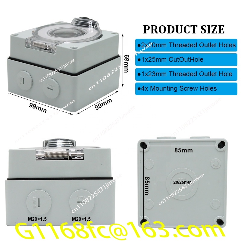 Водонепроницаемый пластиковый  – обзор и цена Outdoor Power Inlet Box