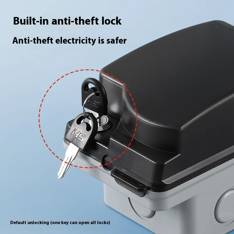 Уличная водонепроницаемая розе – обзор и цена Outdoor Power Socket With Lock