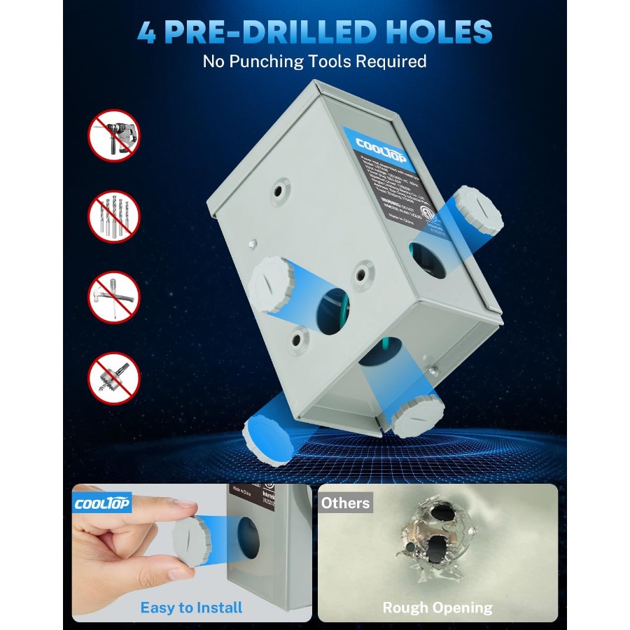 Комплект шнура генератора на 5 – обзор и цена Outdoor Power Inlet Box