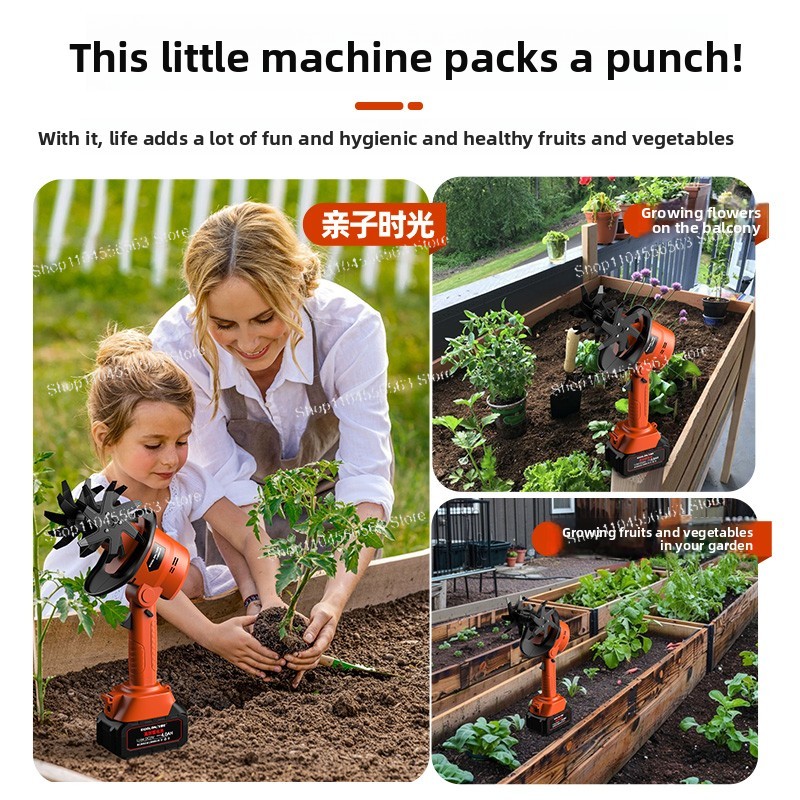 Аккумуляторный мини-культивато – обзор и цена Garden Tiller Mini